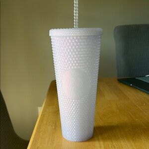 Starbucks Iridescent White Studded Tumbler